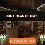 ionk mean in text