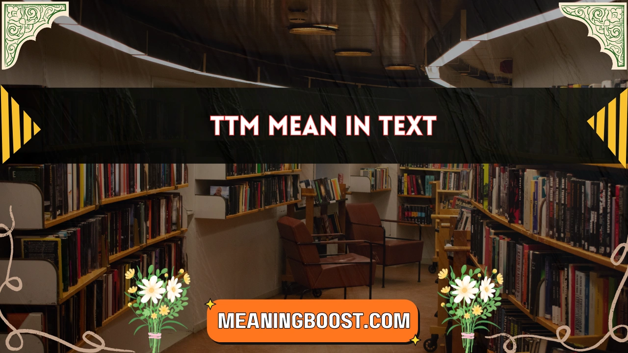 ttm mean in text