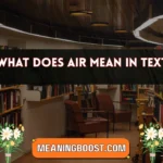 what does air mean in text