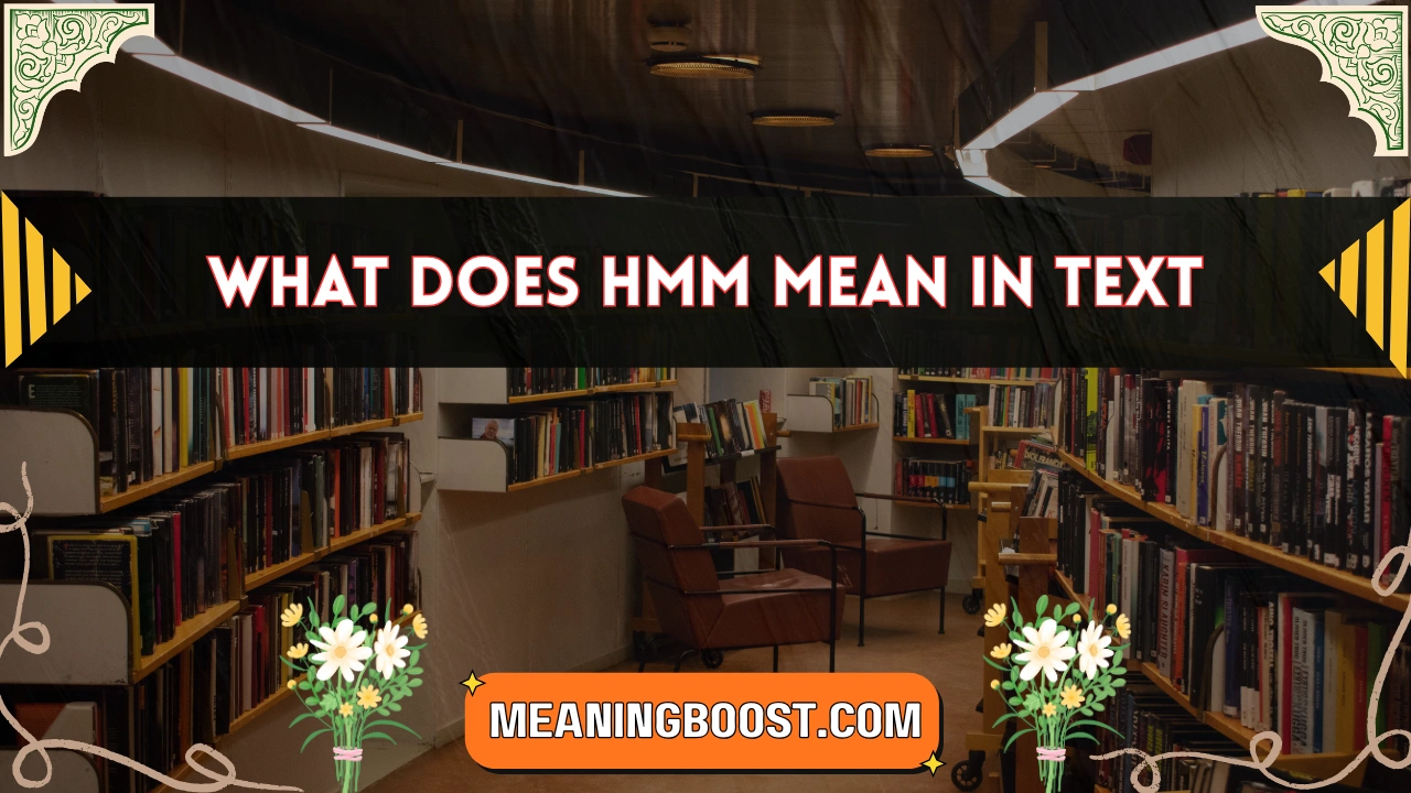 what does hmm mean in text