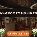 what does lys mean in text
