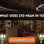 what does std mean in text
