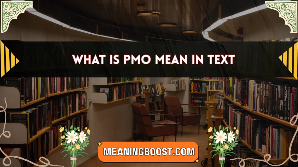 what is pmo mean in text