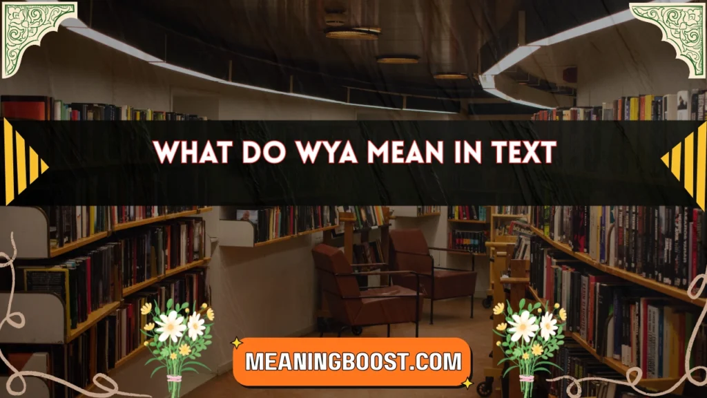 what do wya mean in text
