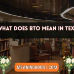 what does bto mean in text