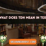 what does tdh mean in text