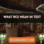 what rcs mean in text