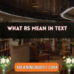 what rs mean in text