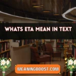 whats eta mean in text