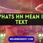 whats hn mean in text