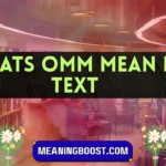whats omm mean in text