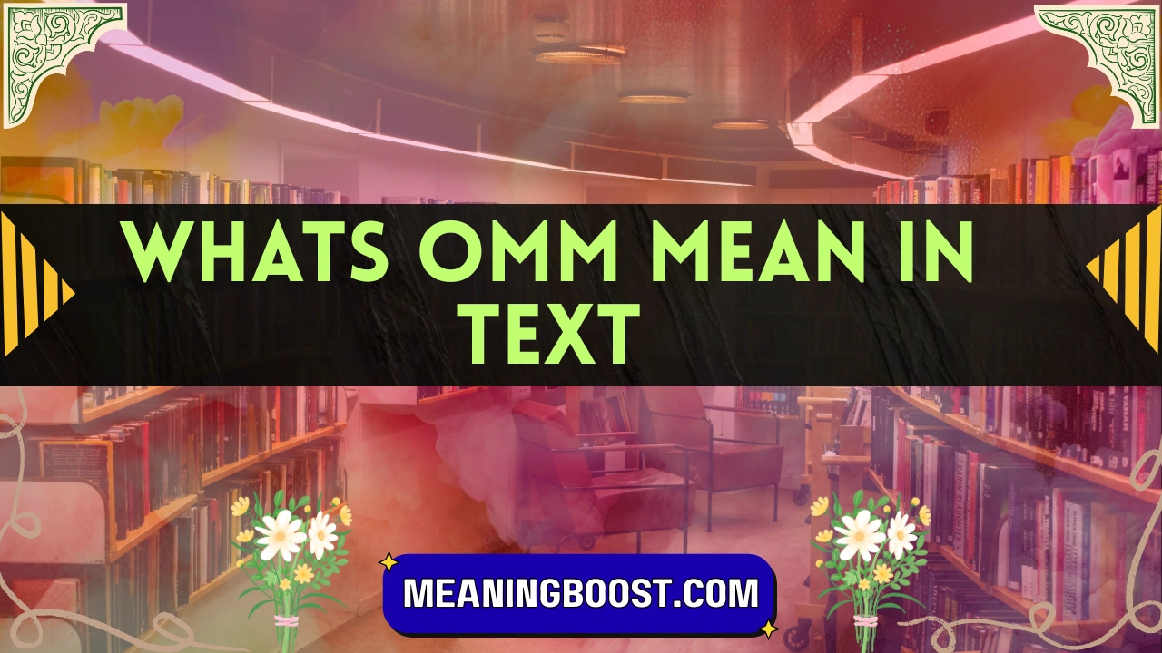 whats omm mean in text