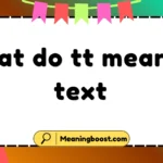 what do tt mean in text