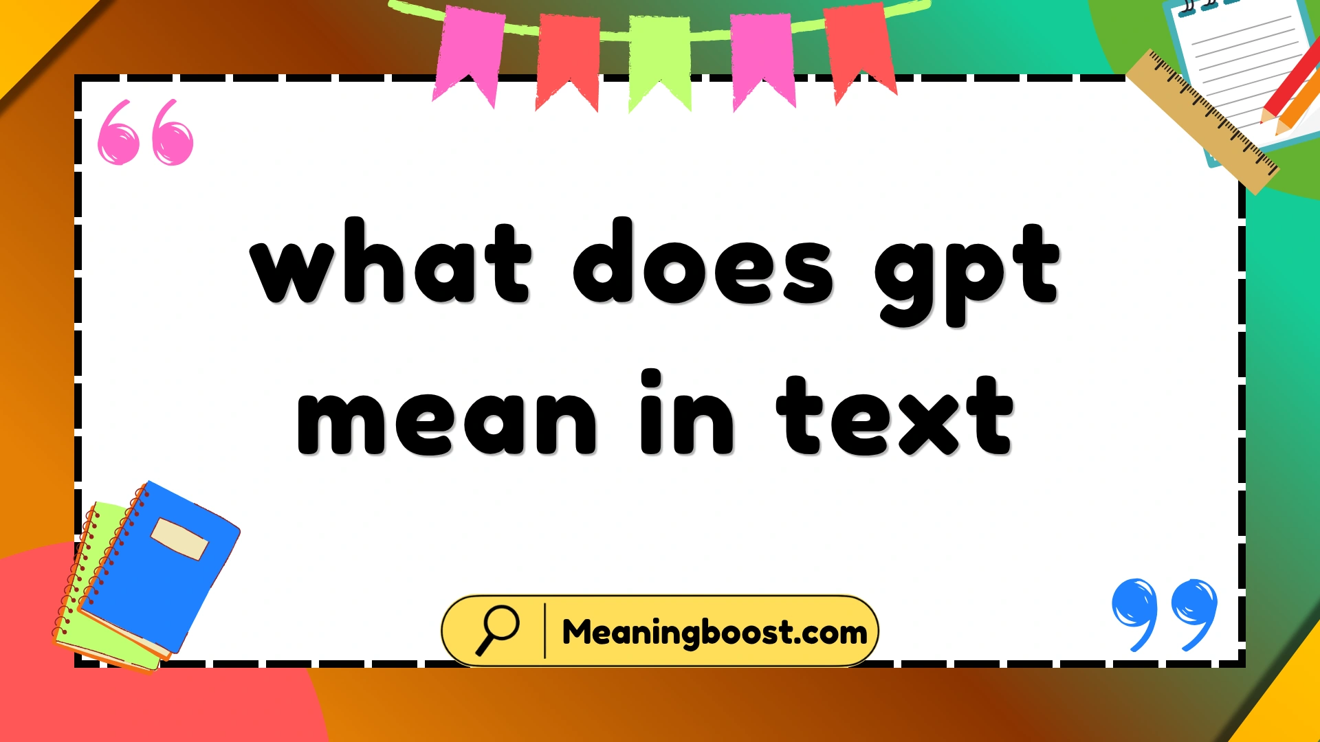 what does gpt mean in text