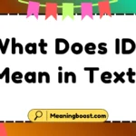 what does idr mean in text