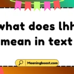 what does lhh mean in text