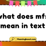 what does mfs mean in text
