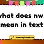 what does nws mean in text