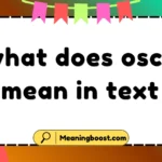 what does oscs mean in text