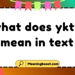 what does yktv mean in text