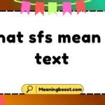 what sfs mean in text