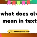 what does alv mean in text