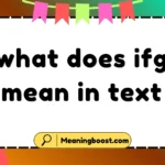 what does ifg mean in text