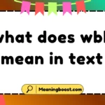 what does wbk mean in text